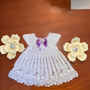 Baby dress handmade crocheted